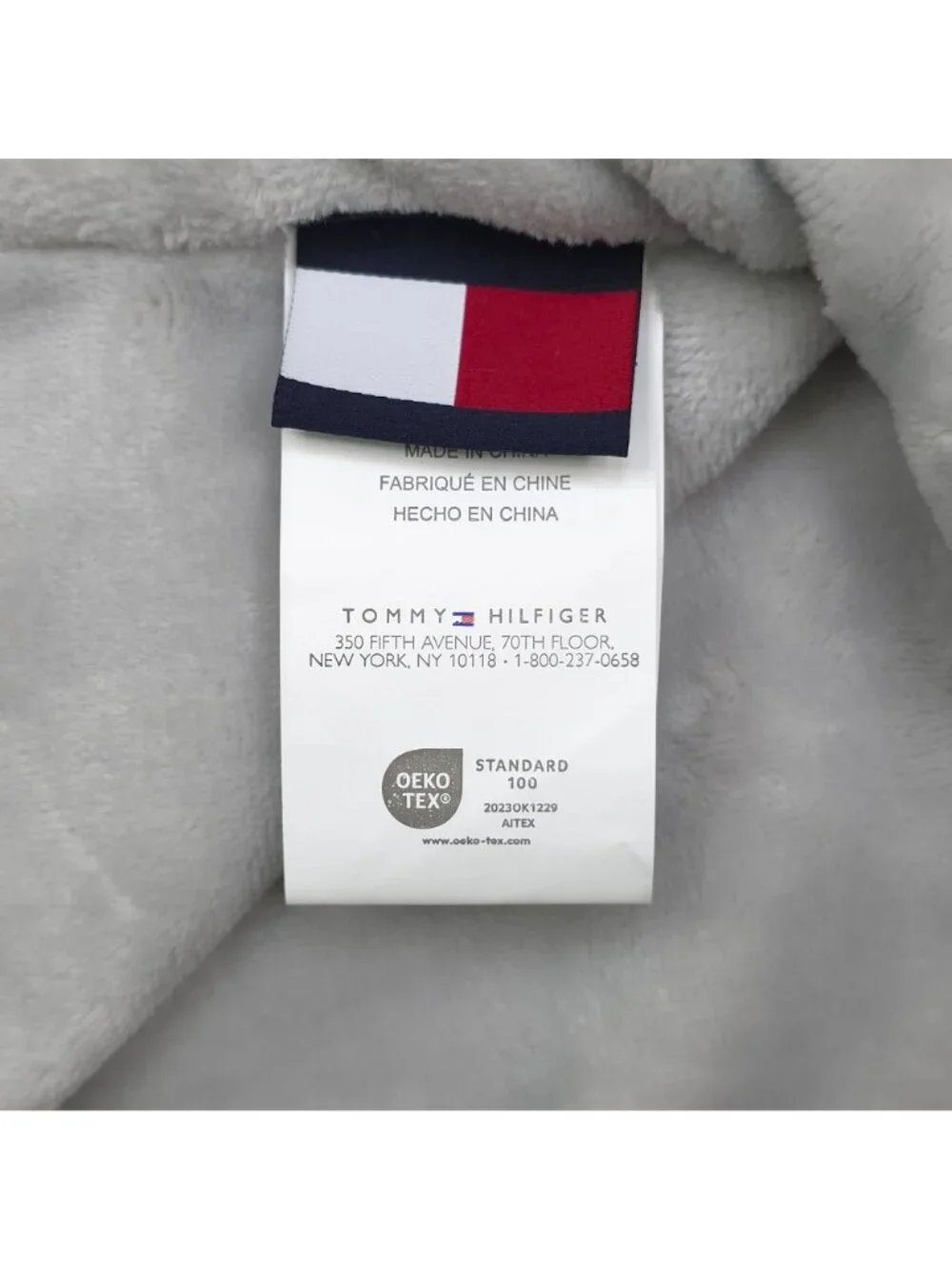 Tommy Hilfiger Reversible Lush Throw Blanket 50